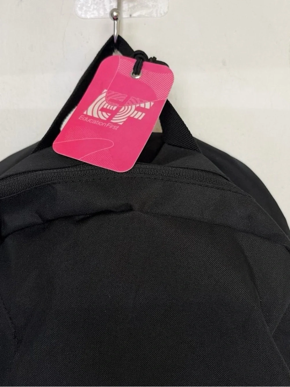 Education First EF Black Backpack with Logo